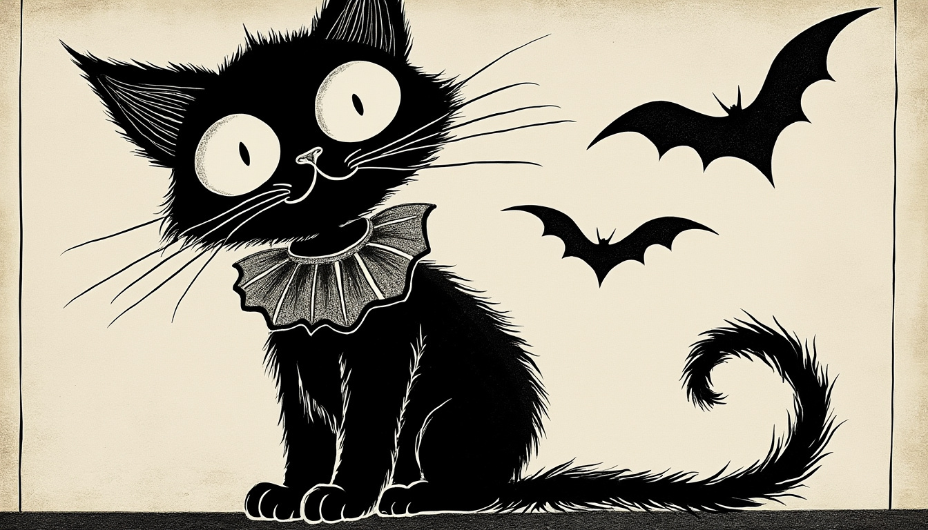 découvrez notre collection de chats d’halloween au style vintage, un classique intemporel qui ajoute une touche rétro et mystérieuse à vos décorations saisonnières.