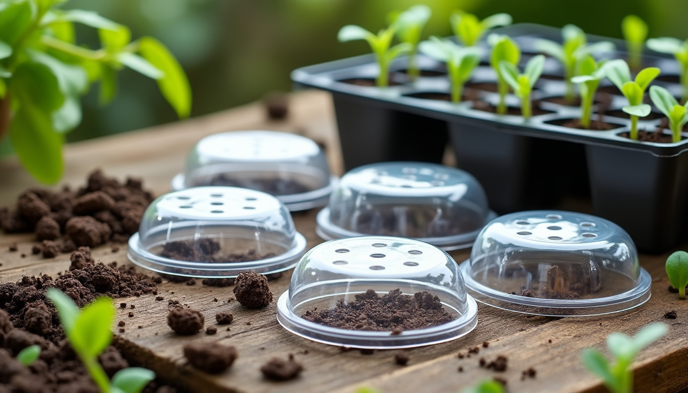 découvrez nos couvercles à germination de qualité à moins de 2€ pour réussir facilement vos semis chez vous.