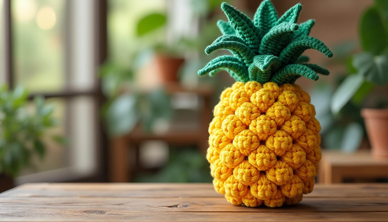 découvrez notre modèle de crochet gratuit pour un pineapple bobble décontracté, parfait pour ajouter une touche créative et tendance à vos projets faits main.